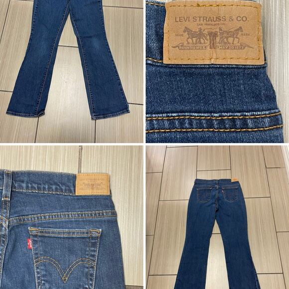 vtg y2k grunge streetwear cowgirl rodeo western Levis 515 bootcut jeans sz 6M - Picture 1 of 12